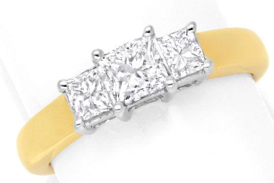 Foto 2 - Exklusiver Diamantring Princess Diamanten 1,01ct in 18K, S6737